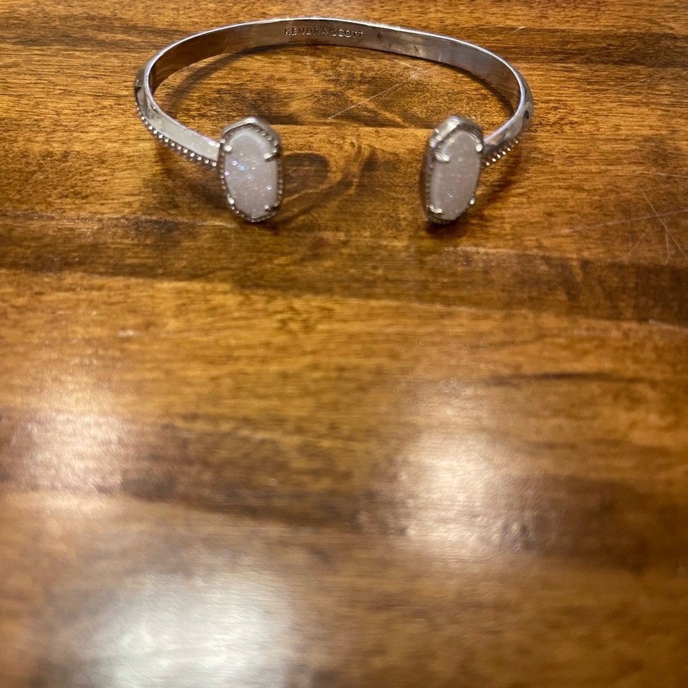 Kendra Scott Iradescent Drusy Elton Bracelet in Silver